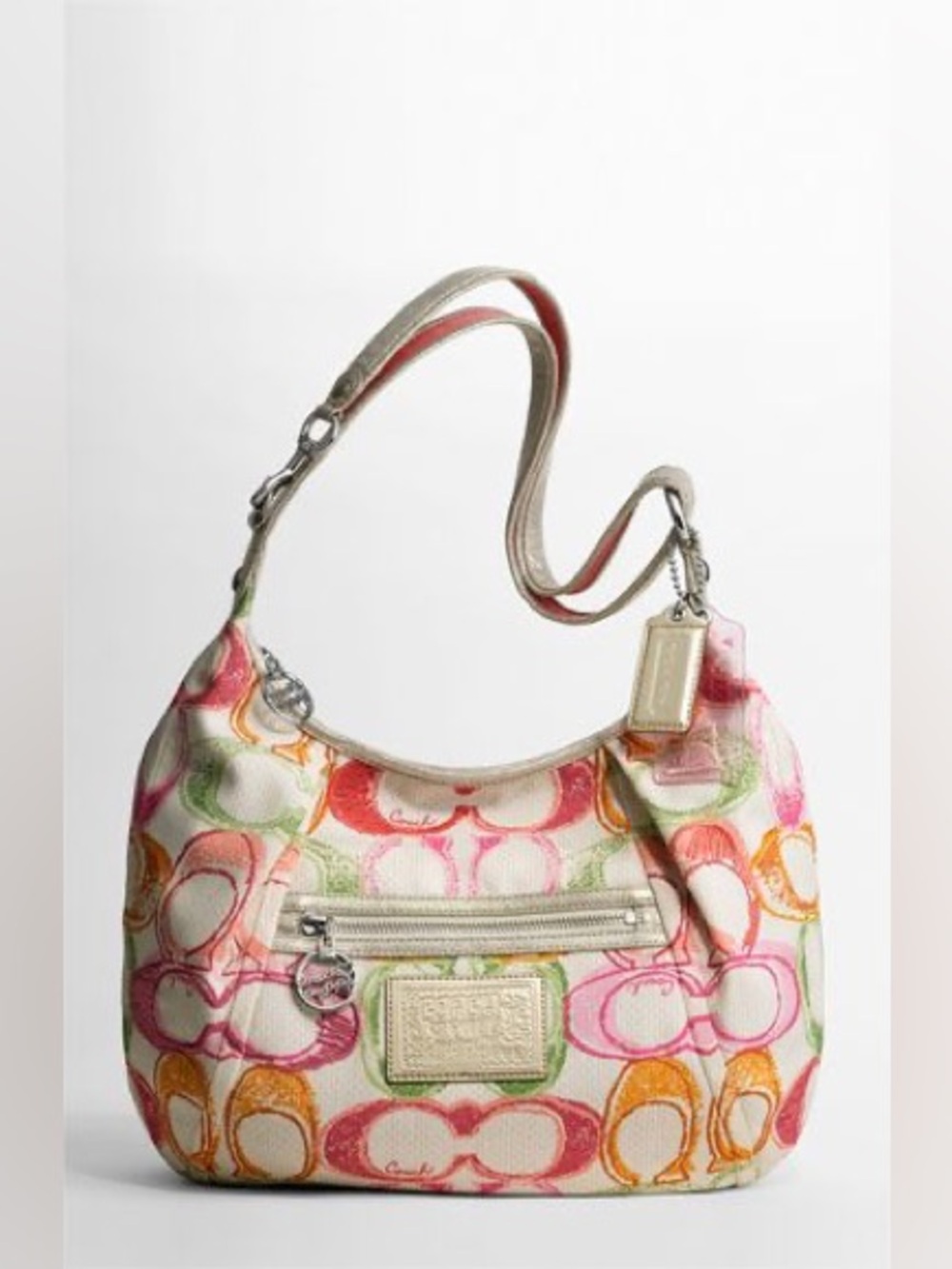 VTG Y2K Coach Poppy Scribble "Dream C" Signature Hobo Bag (#16700)